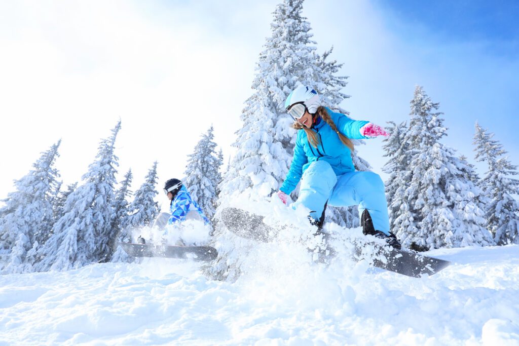 Skiing at Mount Hood Skibowl.