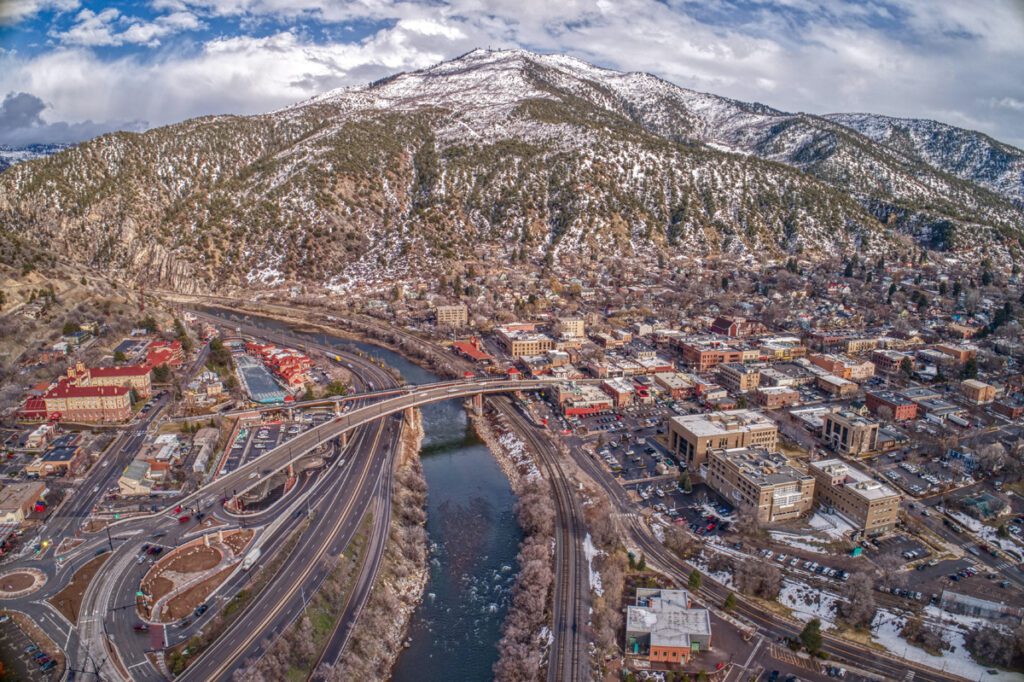 Glenwood Springs aerial view