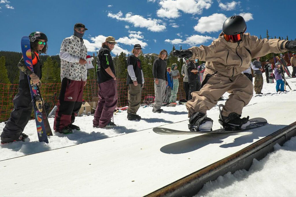 Copper Mountain skiing at terrain park