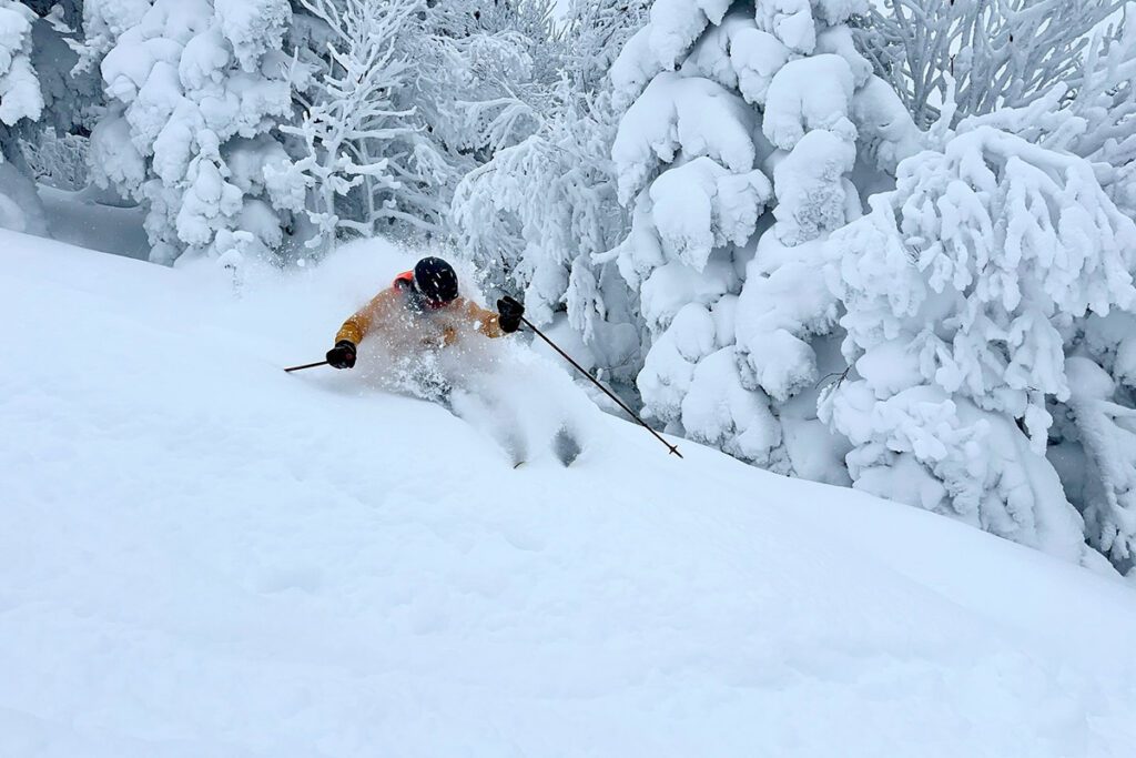 powder day in Vermont