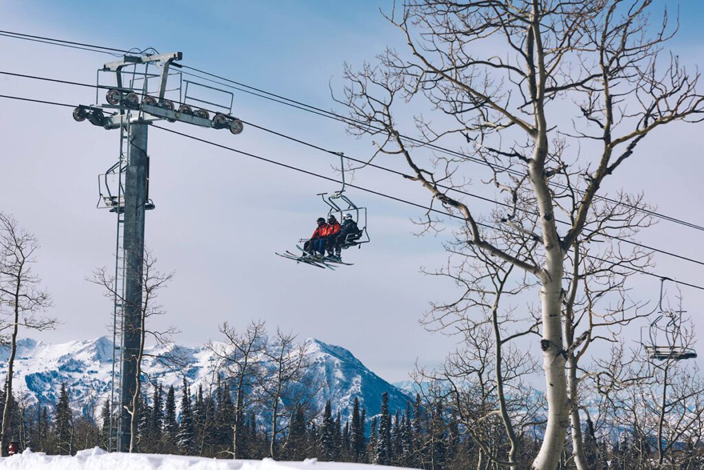 Powder Mountain skiing