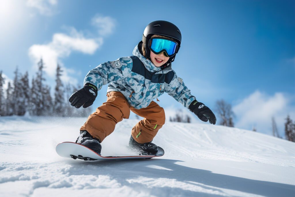 Kids start skiing