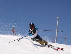 Wilmot Mountain skier