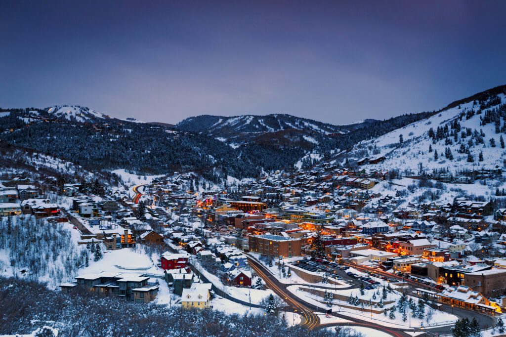 Enjoy the nightlife along Main Street in Park City, Utah, after a thrilling day on the slopes. There's plenty of bars, pubs and restaurants, along with some great lodging and shopping choices.