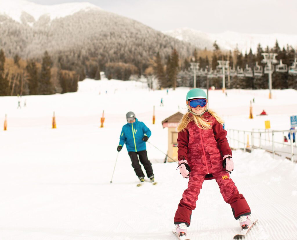 Arizona Snowbowl welcomes skiers and snowboarders from mid-November through the end of April. The ski resort is located just outside of Flagstaff, Arizona. (Photo courtesy Arizona Snowbowl.)