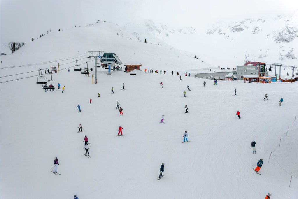 Ski rental delivery companies at Whistler Blackcomb can meet you at your accommodations so you don't have to waste time waiting in line at a ski shop. 