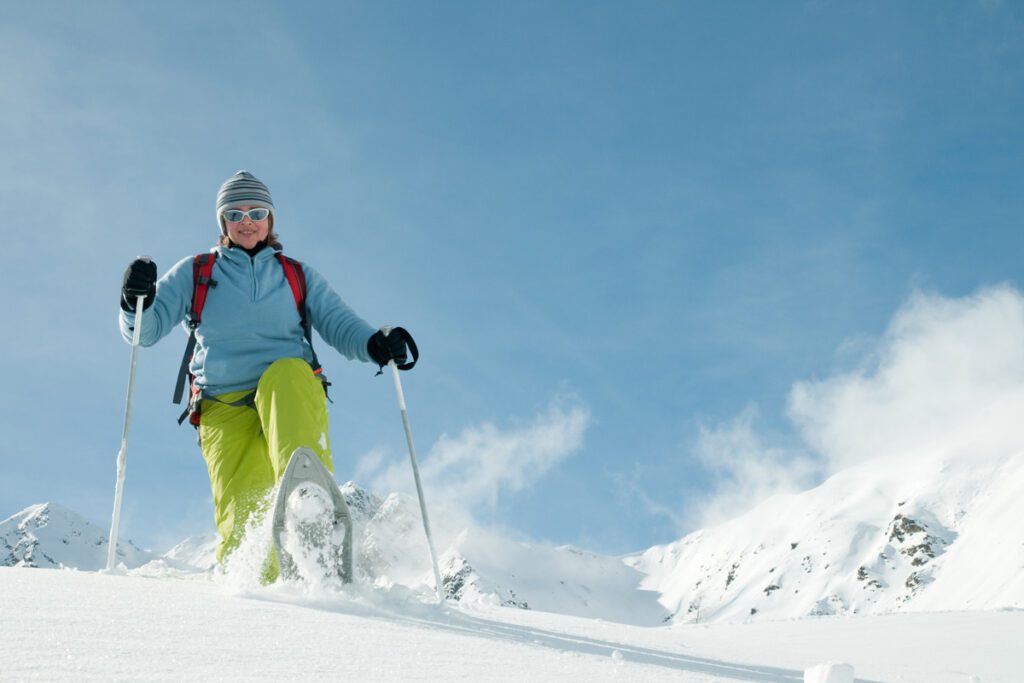 Snowshoeing in Colorado powder