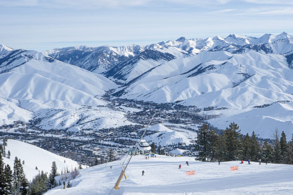 Scenic view from Sun Valley in Idaho