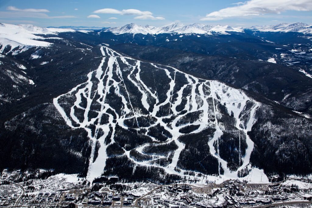 Aerial view of Keystone in Summit County