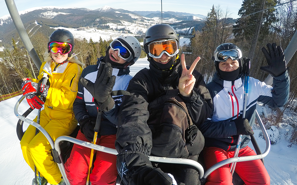 ski vacation chairlift
