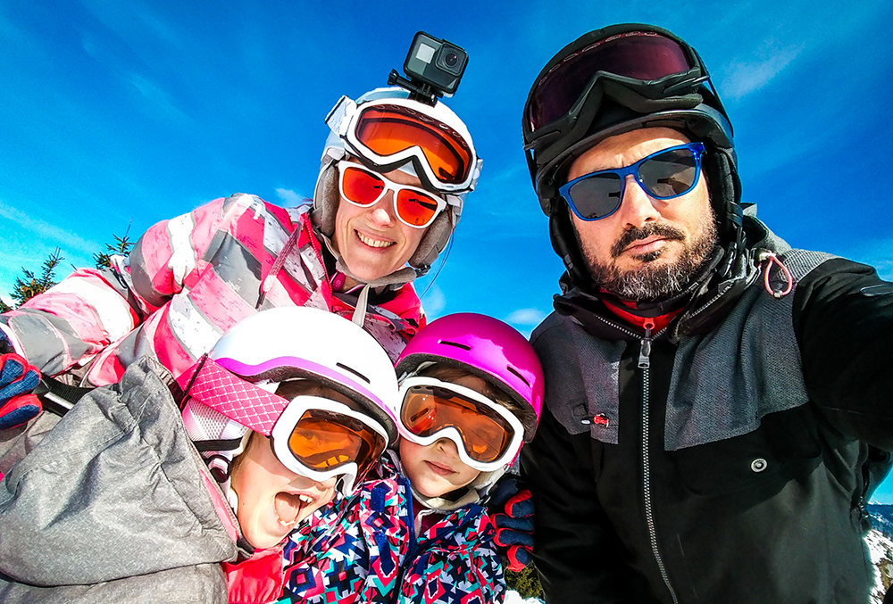 Family ski trip