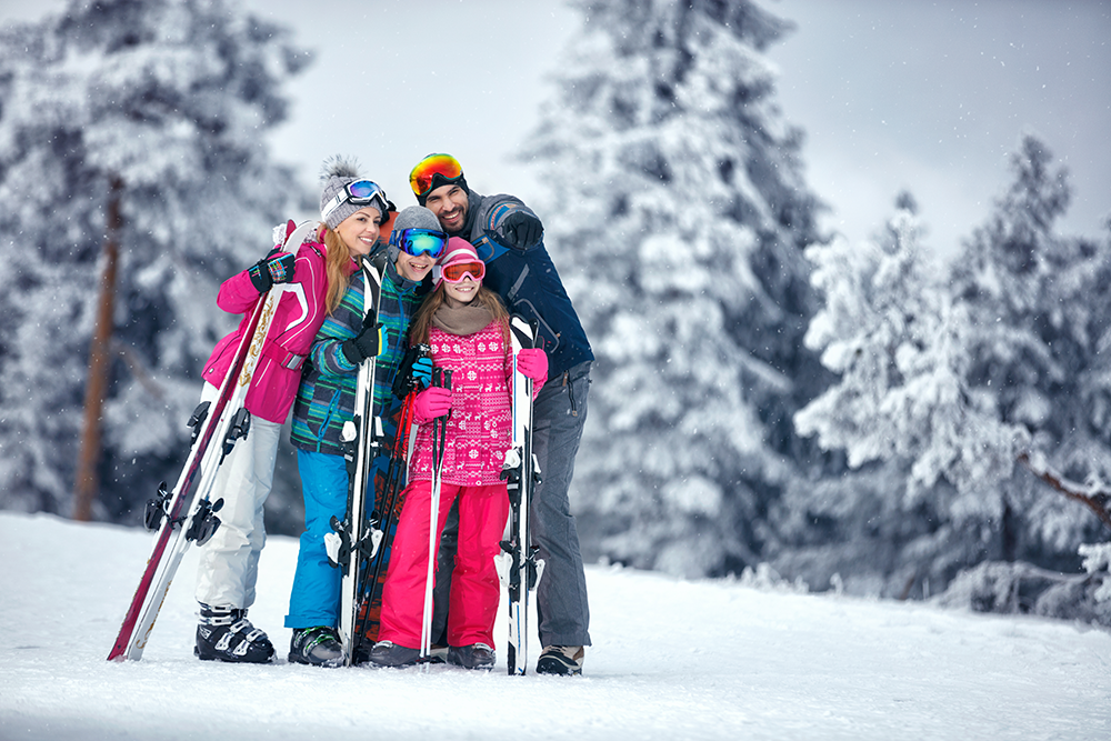 Family ski trip