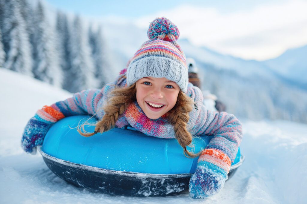snow tubing in Colorado