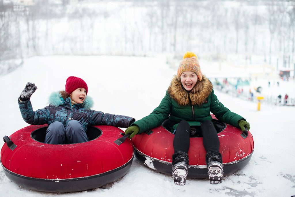 snow tubing in Colorado