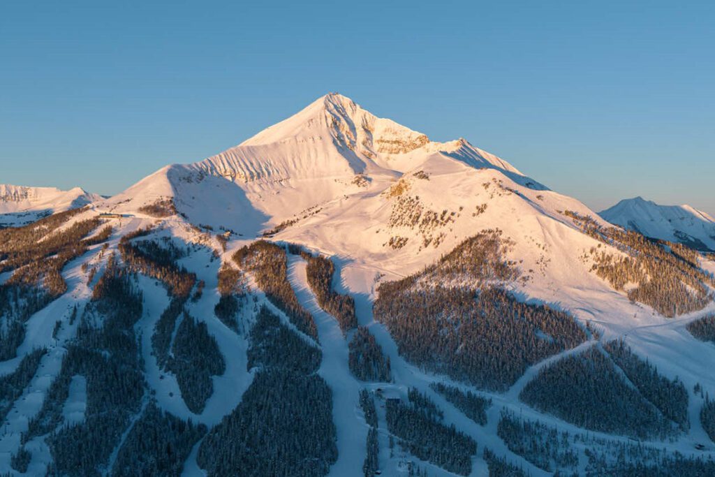 aerial view of mountain
