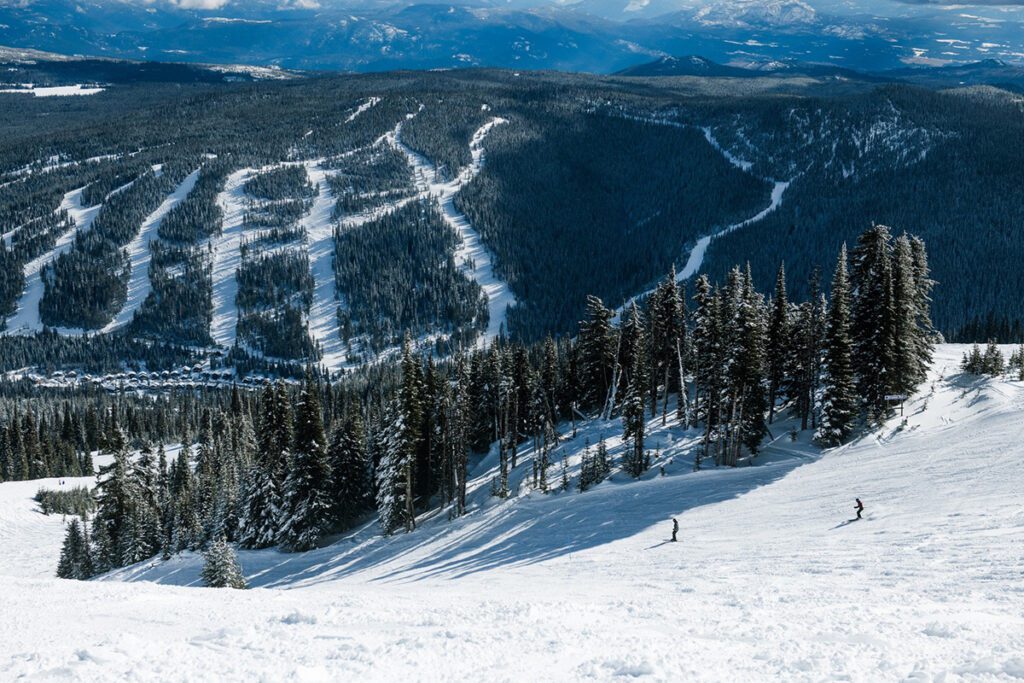 Sun Peaks skiing