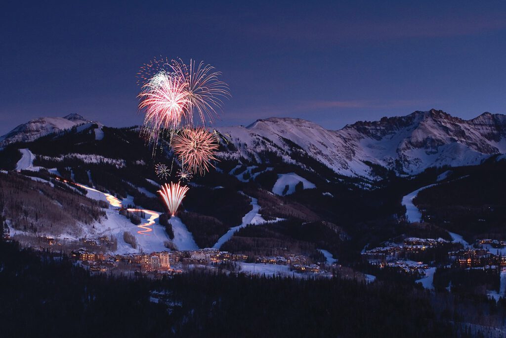fireworks over Telluride