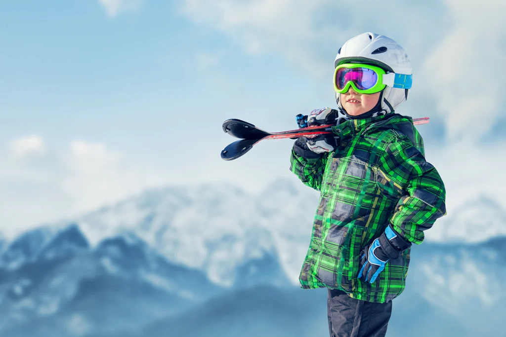 young skier