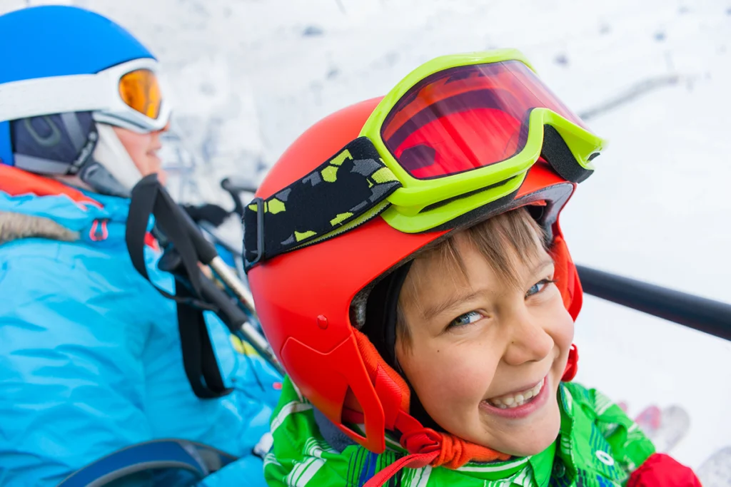 young skier